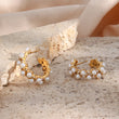 Pearl Cluster Studded Hoops